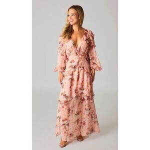 BuddyLove Pia long sleeve maxi dress Romantic Vintage Floral Large